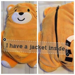 ✔️Bear Stuffie with Lightweight Jacket- size 2T